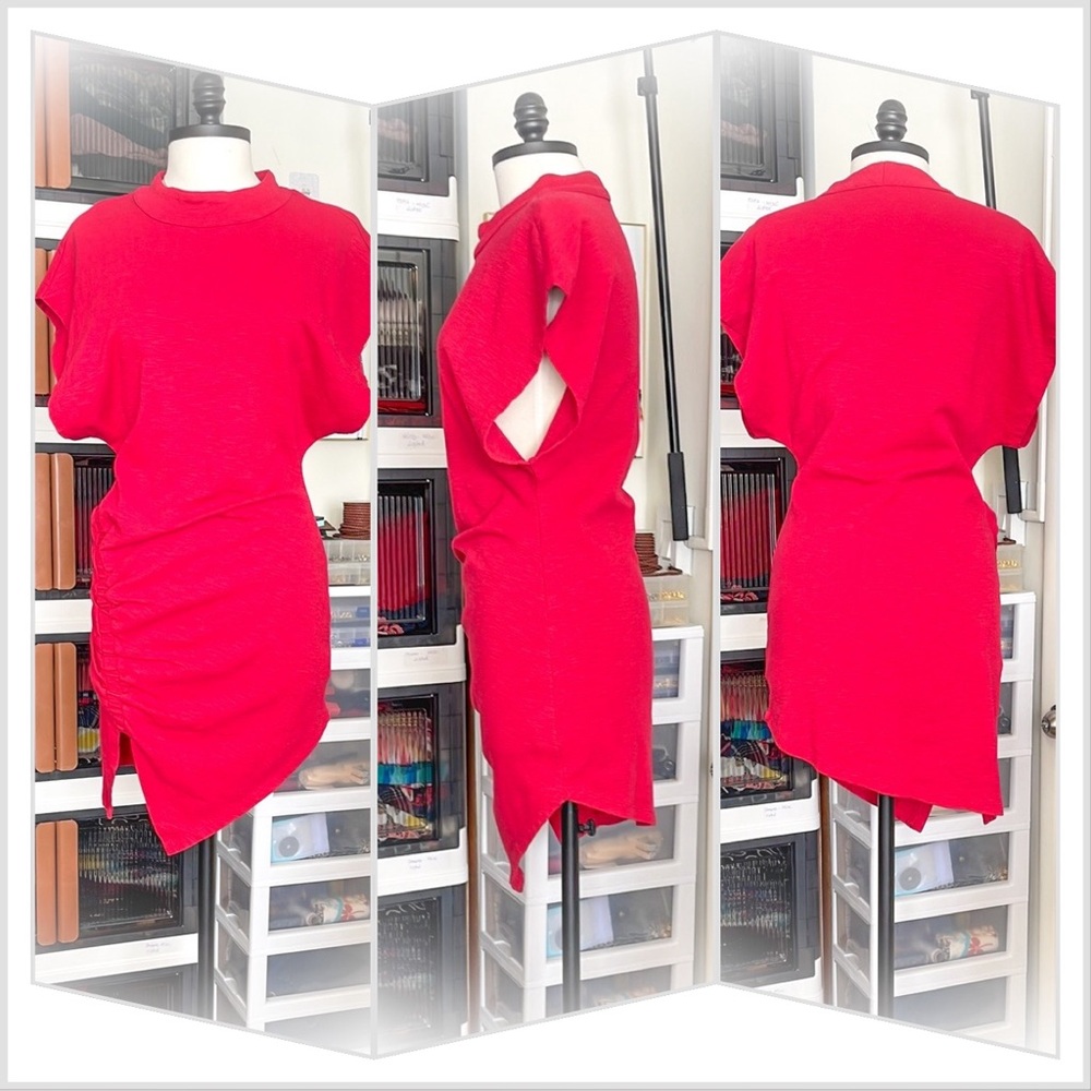 Free People Red Asymmetrical Dress